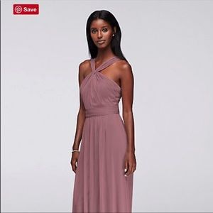 David’s Bridal Bridesmaid dress in Quartz